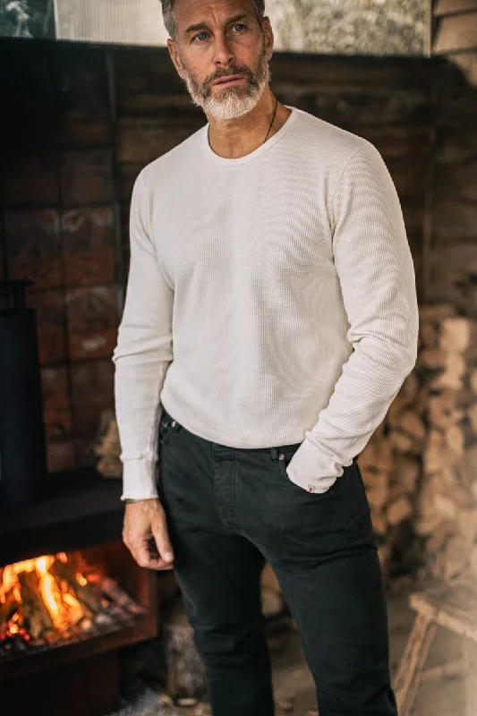 &SONS Base Waffle Crew Neck Raw Cclassic Men's Tweed Cclassic Men's Tweed