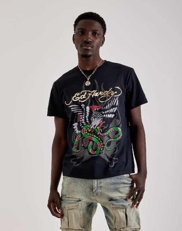Ed Hardy Eagle Snake Tee Youthful Men's Anime Youthful Men's Anime