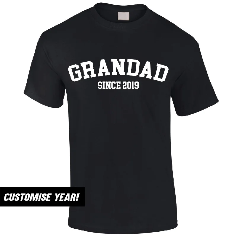 Personalised Grandad Since T-Shirt (MRK X) Tailored Tailored