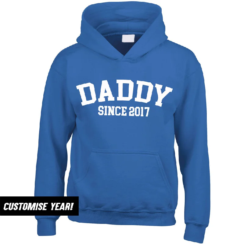 Personalised Daddy Since Hoodie (MRK X) Luxurious Men's High Luxurious Men's High