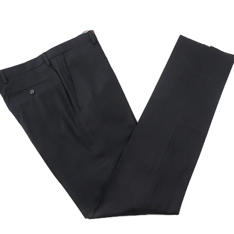 Maurizio Baldassari Flannel Wool Pants Beach Beach