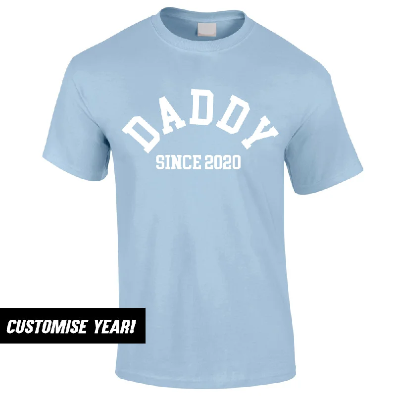 Personalised Daddy Since T-Shirt (MRK X) Relaxed Men's Beach Relaxed Men's Beach