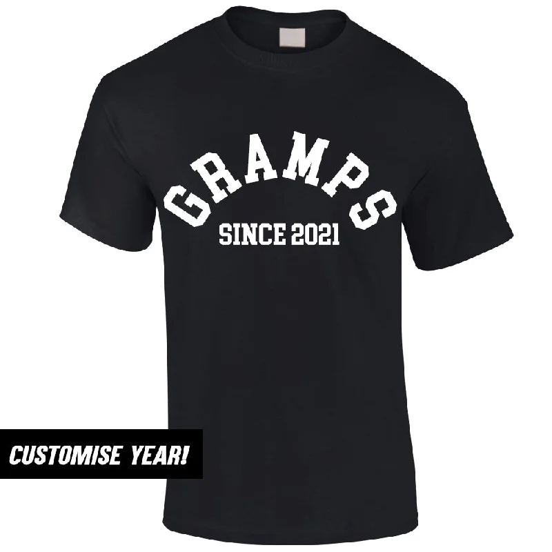 Personalised Gramps Since T-Shirt Monochromatic Office Style Monochromatic Office Style Personalised Gramps Since T-Shirt Monochromatic Office Style Monochromatic Office Style