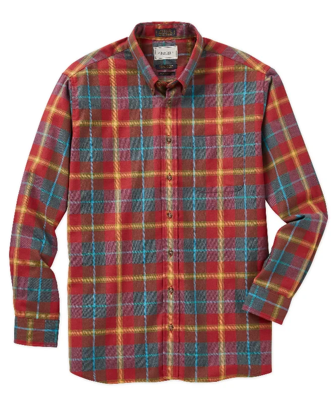 Cotton-Wool Plaid Sport Shirt Practical Men's Quick Practical Men's Quick