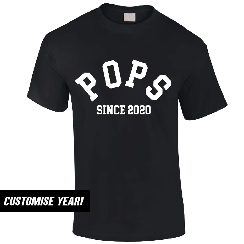 Personalised Pops Since T-Shirt (MRK X) Artistic Men's Hand Artistic Men's Hand