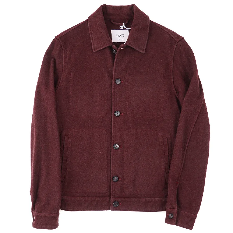 Manto Garment-Washed Cashmere Jacket Streetwear Style Streetwear Style