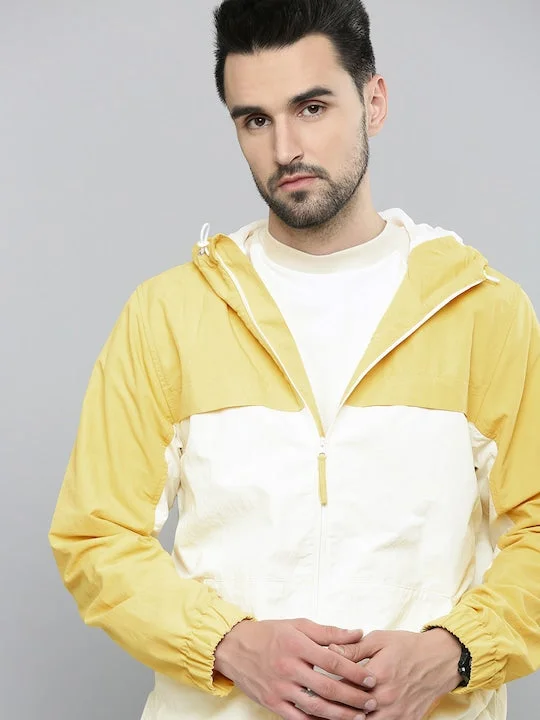 Men's Colorblock Hooded Jacket Casual Men's Loose Casual Men's Loose