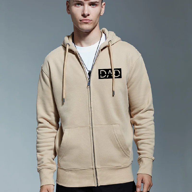 Dad Legacy Block Logo Premium Zip-Thru Hoodie Dynamic Men's Moto Dynamic Men's Moto