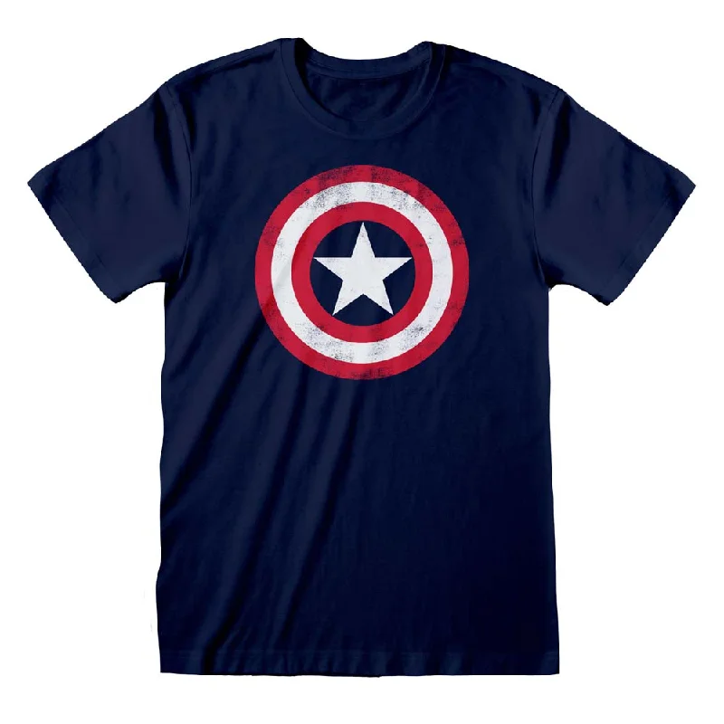 Marvel Comics Captain America Distressed Shield T-Shirt Elegant Men's Cashmere Elegant Men's Cashmere Marvel Comics Captain America Distressed Shield T-Shirt Elegant Men's Cashmere Elegant Men's Cashmere