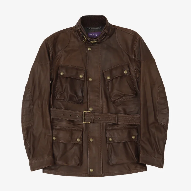 Purple Label Willis Leather Jacket Gym Gym