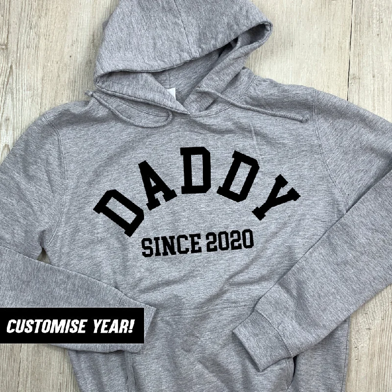 Personalised Daddy Since Hoodie (MRK X) Refined Men's Velvet Refined Men's Velvet