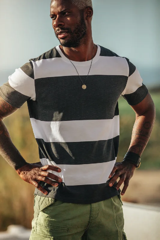 &SONS 75 T-Shirt Black Stripe Tough Men's Military Tough Men's Military