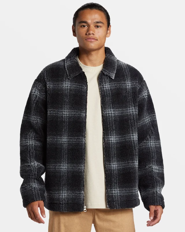 Deck Zip-Up Jacket - Deck Fleece-Black Athletic Men's High Athletic Men's High