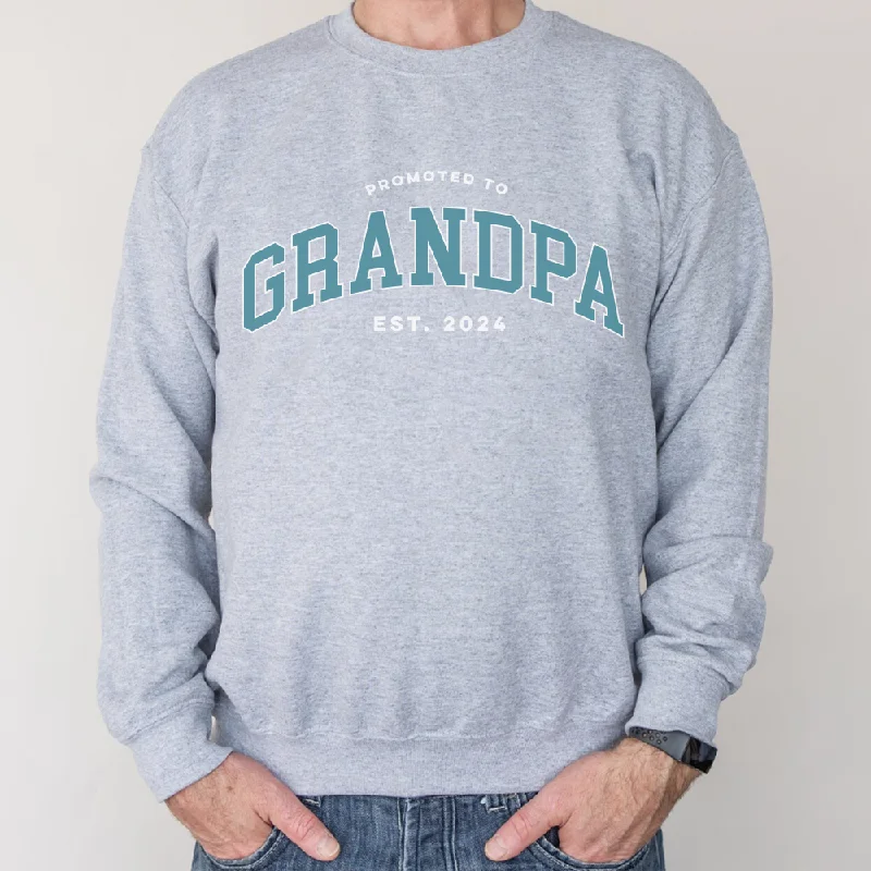 Promoted To Grandpa Established Heather Grey Sweatshirt Classic Men's Pin Classic Men's Pin Promoted To Grandpa Established Heather Grey Sweatshirt Classic Men's Pin Classic Men's Pin