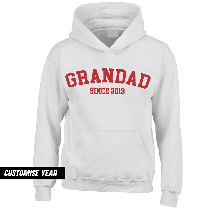 Personalised Grandad Since Hoodie (MRK X) Casual Men's Loose Casual Men's Loose