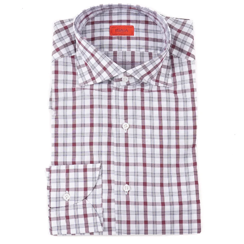 Isaia 'Mix' Tailored-Fit Cotton Shirt Modern Men's  Modern Men's 