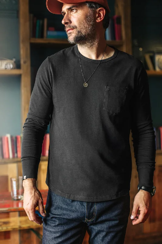 &SONS Boxer Pocket Long Sleeve T-Shirt Pirate Black Confident Men's Power Confident Men's Power &SONS Boxer Pocket Long Sleeve T-Shirt Pirate Black Confident Men's Power Confident Men's Power
