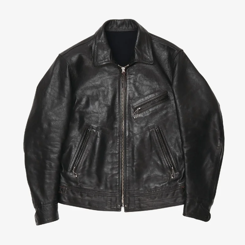 Mulholland Leather Jacket Elegant Men's Cashmere Elegant Men's Cashmere