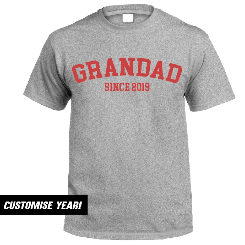 Personalised Grandad Since T-Shirt (MRK X) Preppy Men's College Preppy Men's College Personalised Grandad Since T-Shirt (MRK X) Preppy Men's College Preppy Men's College