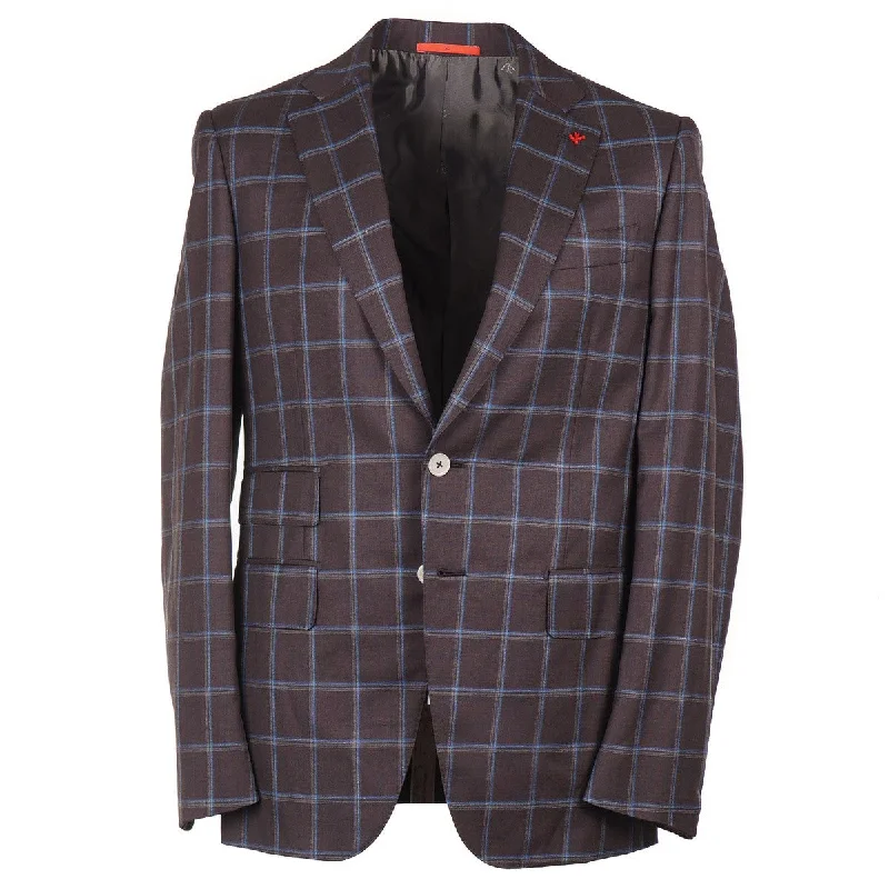 Isaia Tailored-Fit Wool Suit Traditional Men's Country Traditional Men's Country