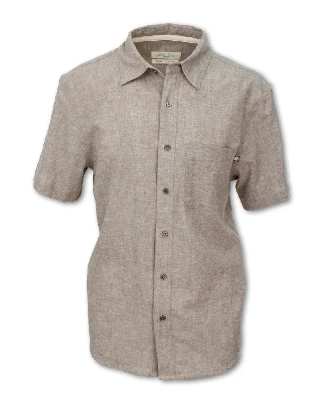 SHORT SLEEVED HEMP BLEND SHIRT Beach Beach