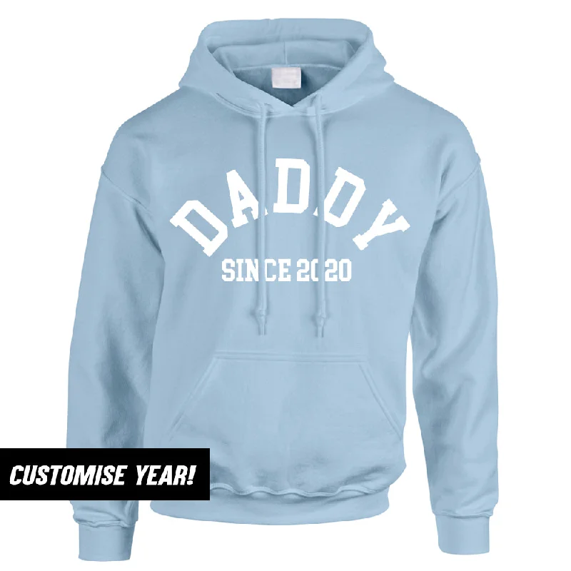 Personalised Daddy Since Hoodie (MRK X) Elegant Men's Cashmere Elegant Men's Cashmere Personalised Daddy Since Hoodie (MRK X) Elegant Men's Cashmere Elegant Men's Cashmere
