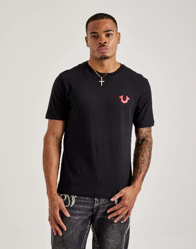 True Religion Buddha Logo Seal Tee Relaxed Men's Beach Relaxed Men's Beach