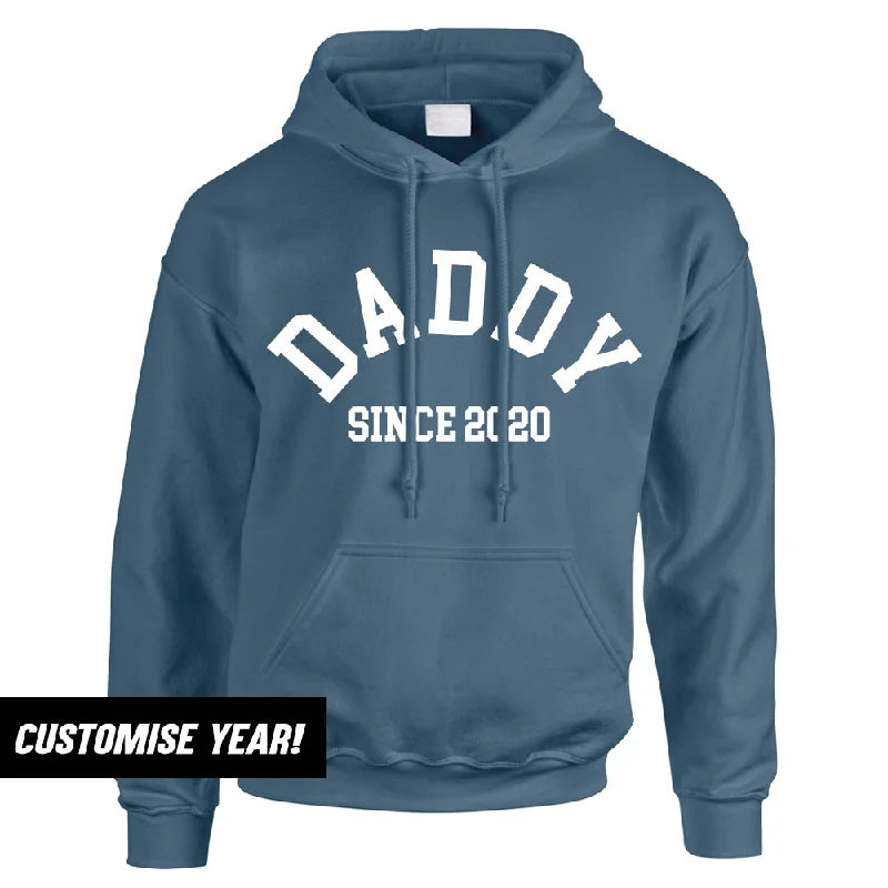 Personalised Daddy Since Hoodie (MRK X) Hip Men's Retro Hip Men's Retro