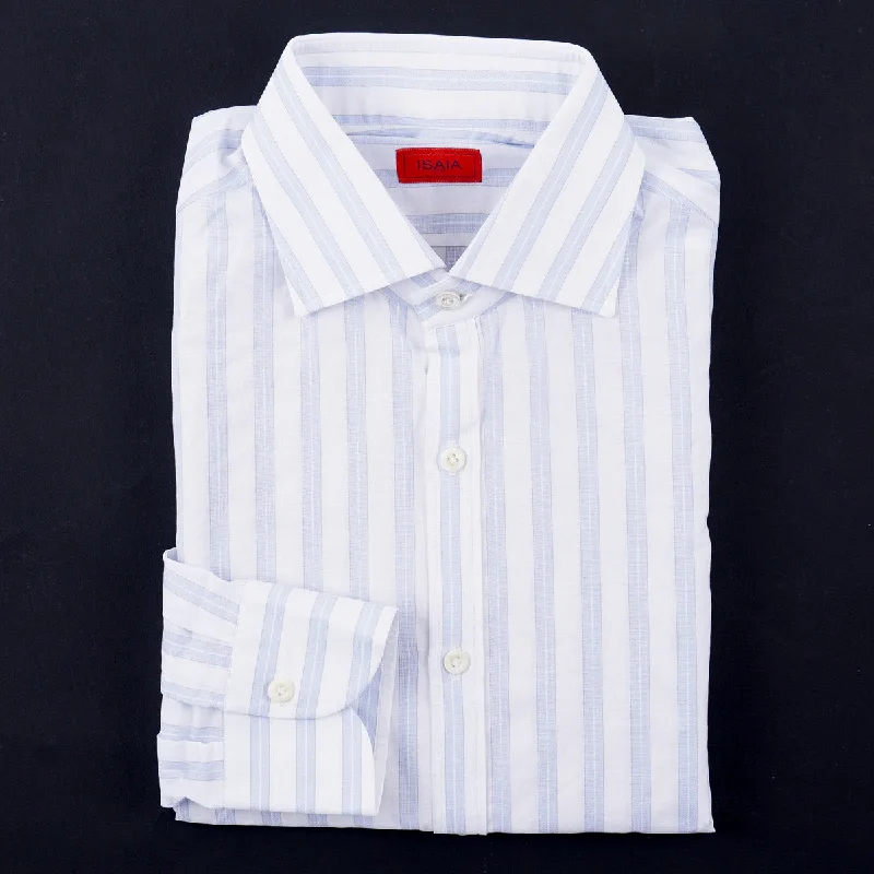 Isaia Regular-Fit 'Italia' Cotton Shirt Laid Laid