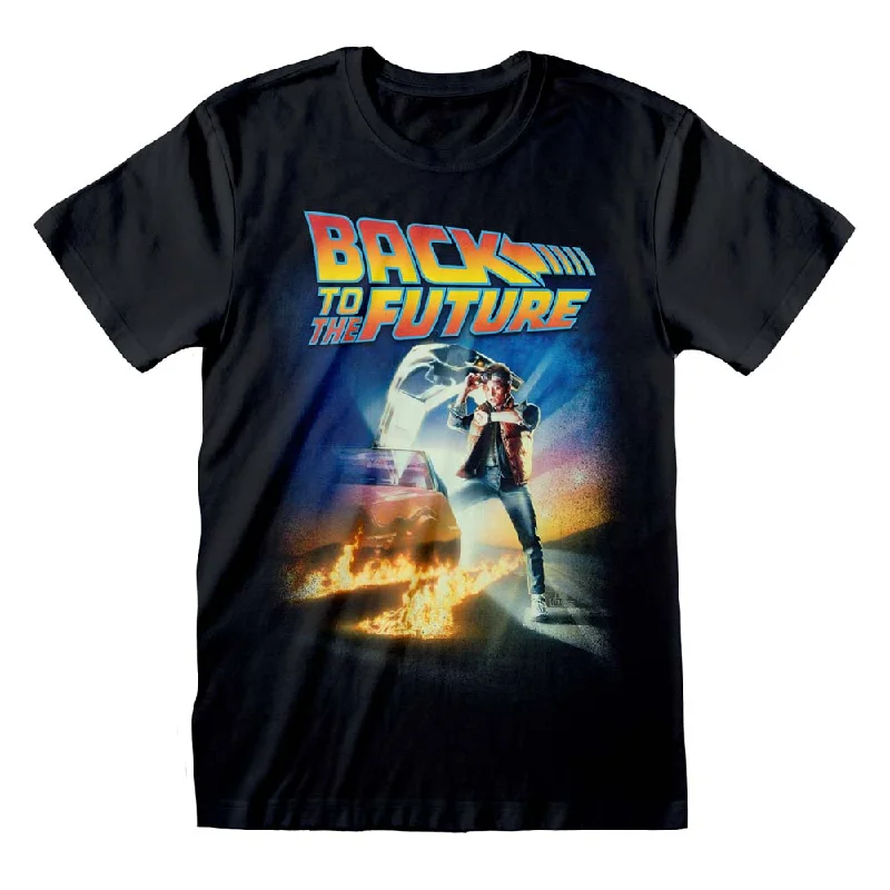 Back To The Future Poster T-Shirt Casual Men's Japanese  Casual Men's Japanese 