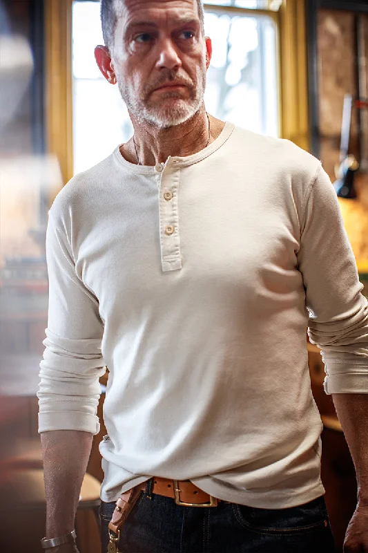 The New Elder Henley Shirt Raw Monochromatic All Monochromatic All