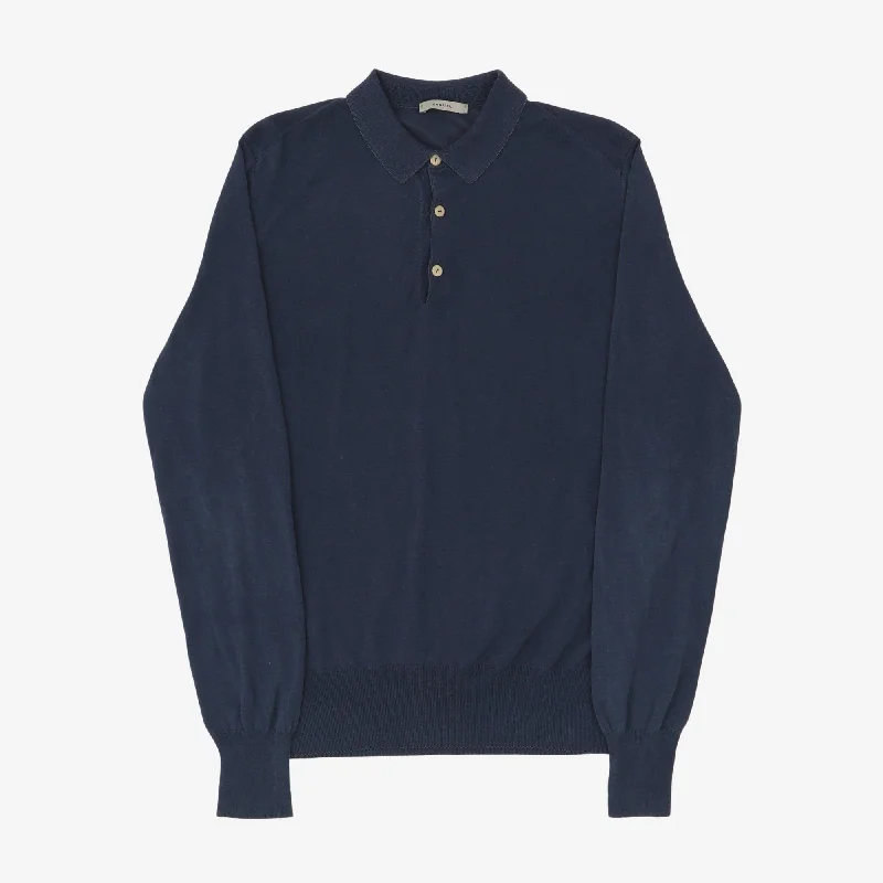 Cotton Polo LS Hip Men's Urban Hip Men's Urban