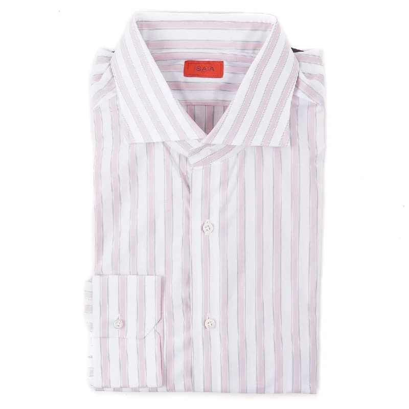 Isaia 'Mix' Tailored-Fit Cotton Shirt Rugged Men's Outdoor  Rugged Men's Outdoor 