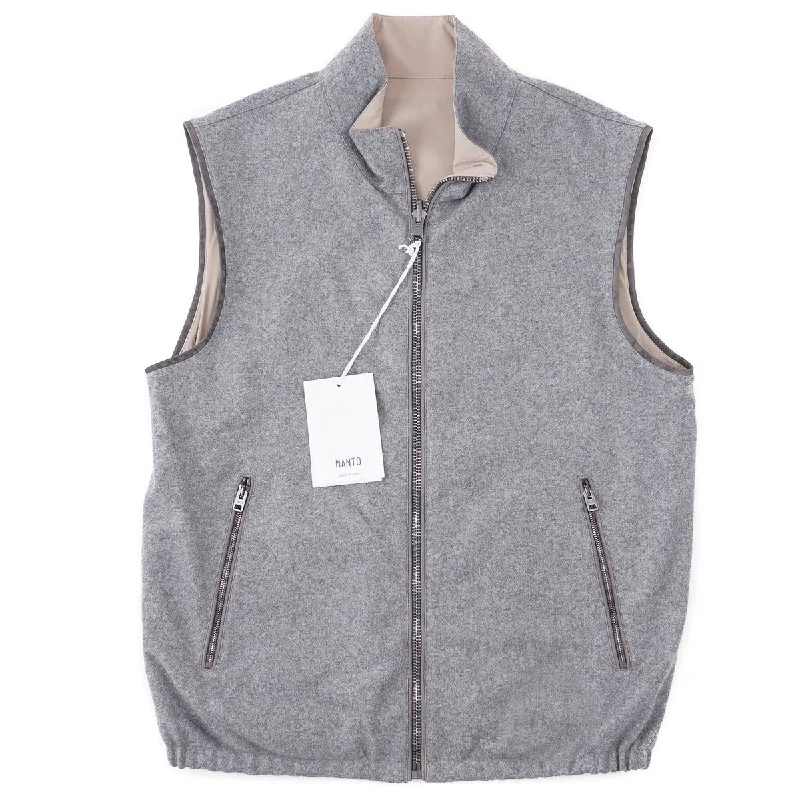 Manto Reversible Cashmere Outerwear Vest Modern Men's  Modern Men's 