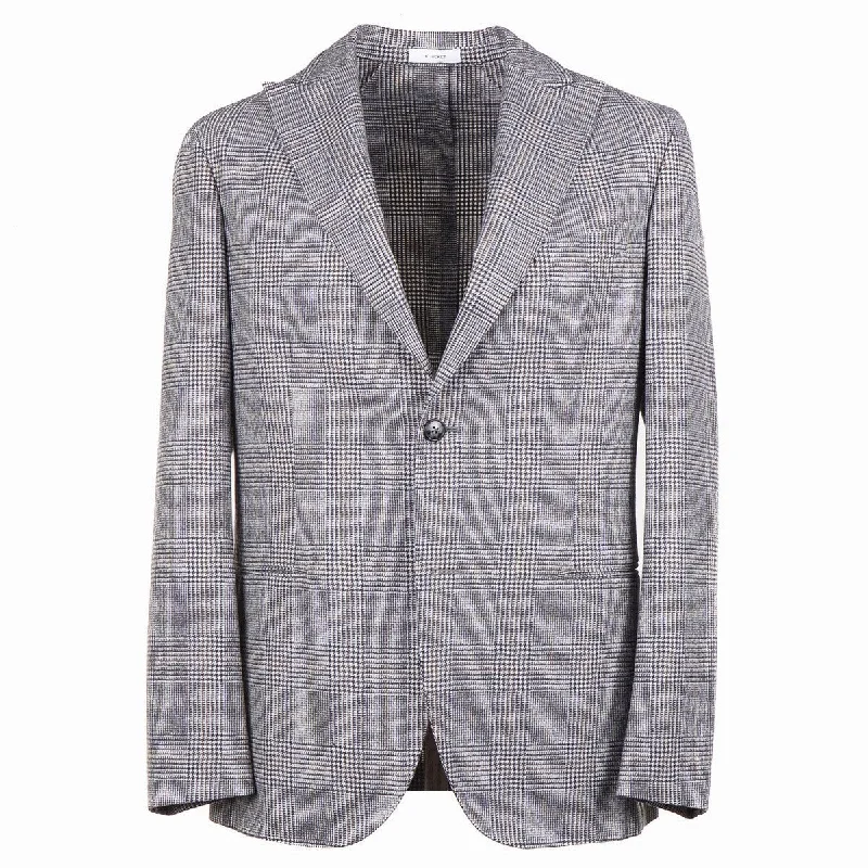 Boglioli Soft Flannel Wool 'K Jacket' Suit Refined Men's Velvet Refined Men's Velvet