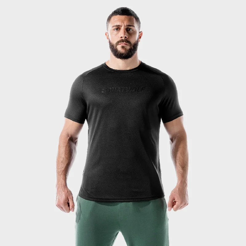 LAB360° Recycled Mesh Tee - Black Elegant Men's Formal  Elegant Men's Formal 