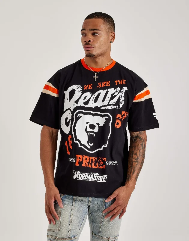 For The Fan Morgan State Bears Tee Minimalist Men's Casual  Minimalist Men's Casual 