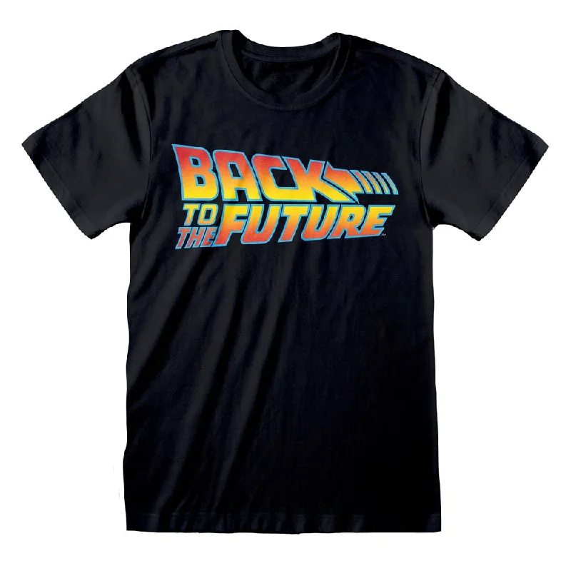 Back To The Future Logo T-Shirt Edgy Men's Punk Edgy Men's Punk