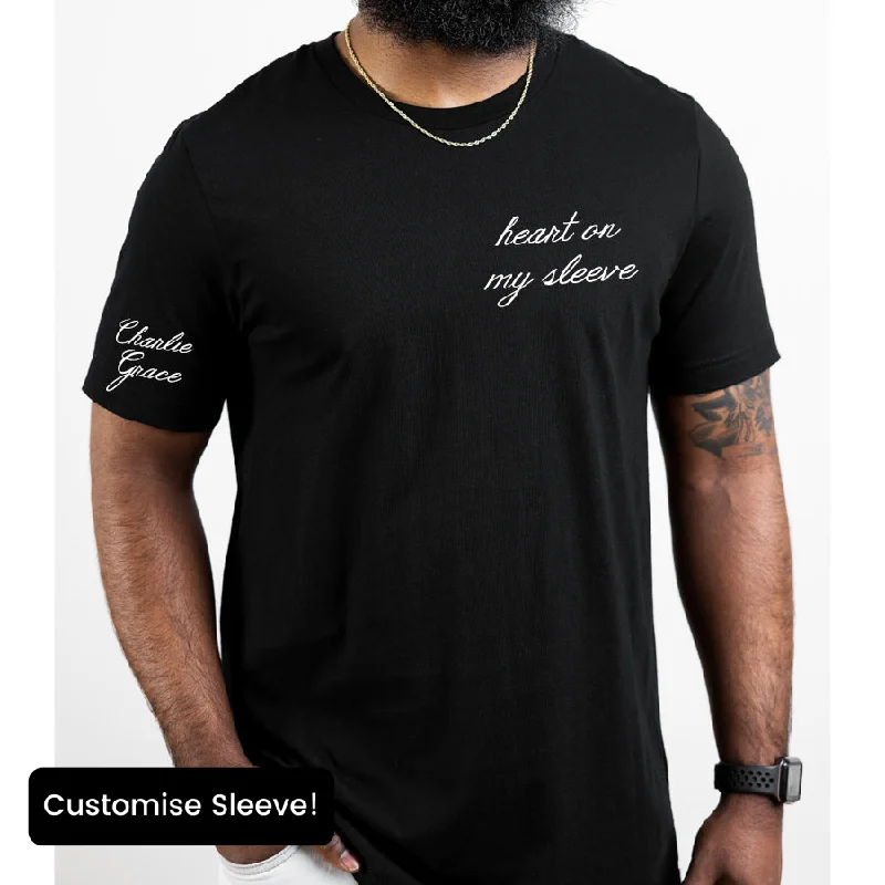 Tattoo Heart On My Sleeve Personalised T-Shirt Cool Men's Distressed Cool Men's Distressed Tattoo Heart On My Sleeve Personalised T-Shirt Cool Men's Distressed Cool Men's Distressed