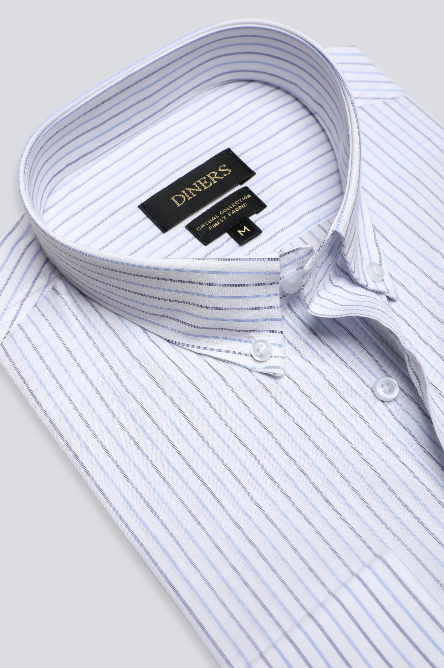 Blue Pinstripe Casual Shirt Dapper Men's 1920S Dapper Men's 1920S