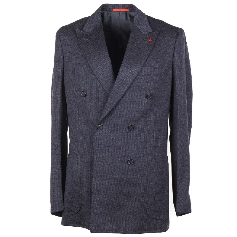 Isaia Soft Jersey Flannel Wool Suit Youthful Men's Anime Youthful Men's Anime