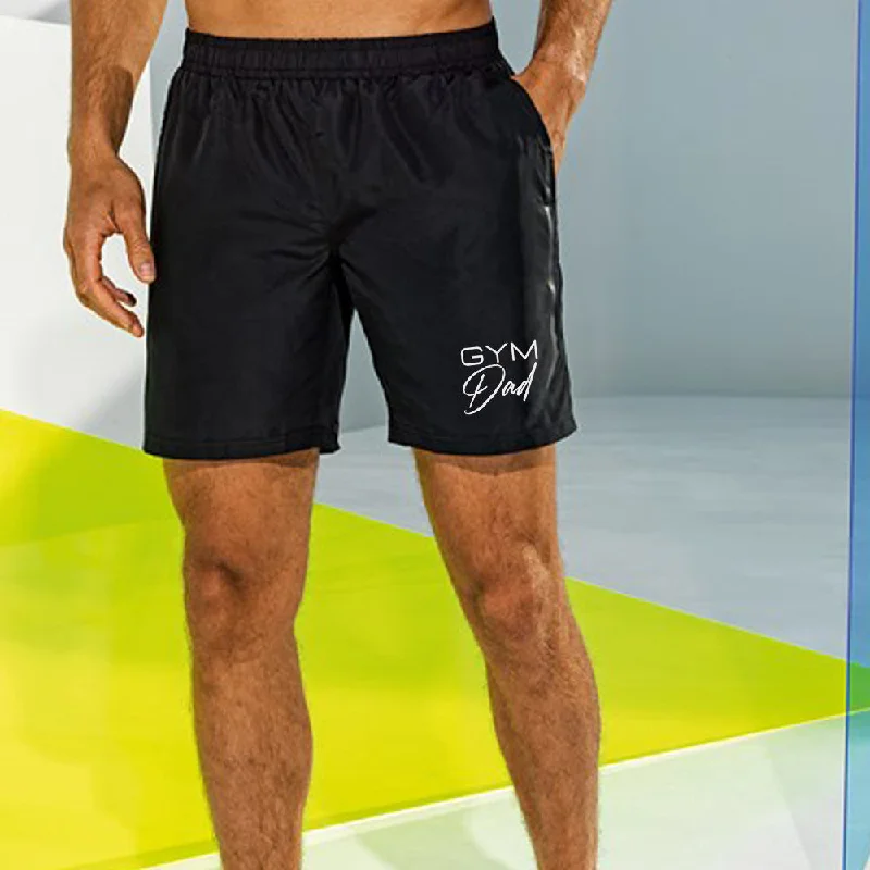 Gym Dad Logo Training Shorts Unique Men's Patch Unique Men's Patch