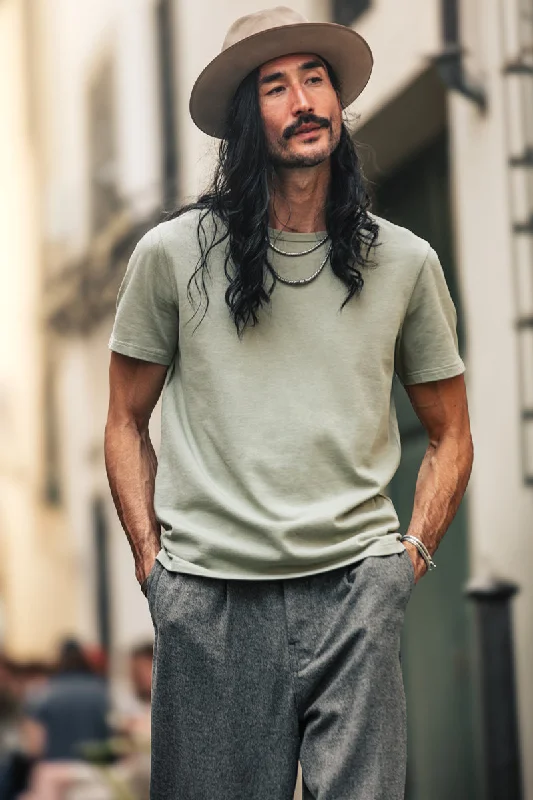 &SONS Boxer T-shirt Seagrass Elegant Men's Cashmere Elegant Men's Cashmere