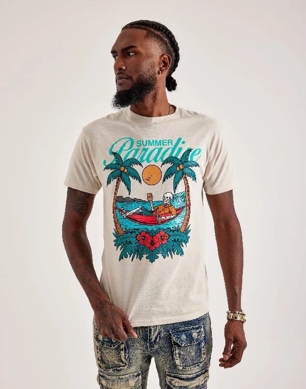 BMG BRANDS INC Summer Paradise Tee Stylish Men's Neon Stylish Men's Neon
