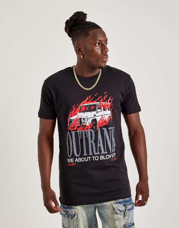 Outrank About To Blow Up Tee Modern Men's Geometric Modern Men's Geometric