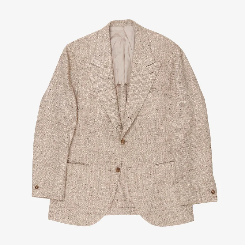 Bespoke Silk Blend Sport Jacket Youthful Men's Pop Youthful Men's Pop