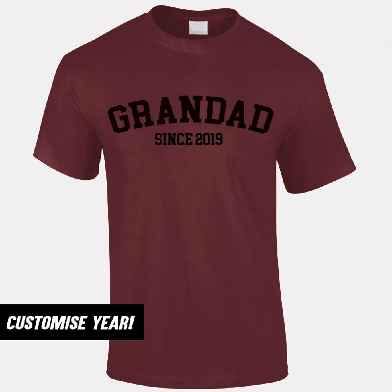 Personalised Grandad Since T-Shirt (MRK X) Casual Men's Japanese Casual Men's Japanese Personalised Grandad Since T-Shirt (MRK X) Casual Men's Japanese Casual Men's Japanese
