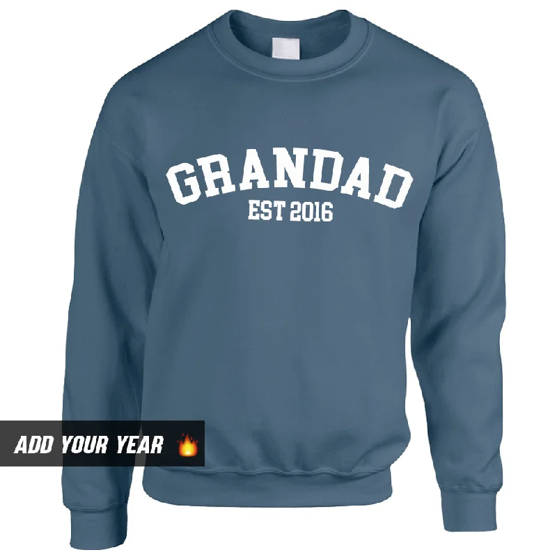 Personalised Grandad Established Sweatshirt (MRK X) Classic Men's Pin Classic Men's Pin Personalised Grandad Established Sweatshirt (MRK X) Classic Men's Pin Classic Men's Pin