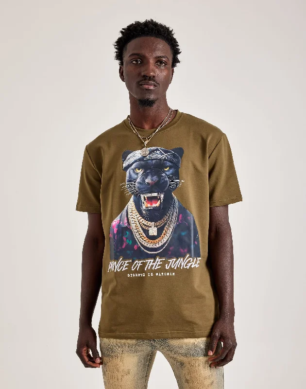 Streetz Iz Watchin Prince Of The Jungle Tee Monochromatic All Monochromatic All