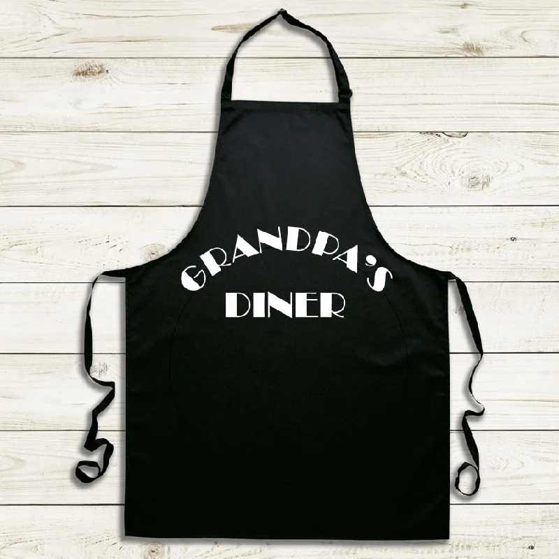 Grandpa's Diner Black Apron Sophisticated Men's  Sophisticated Men's 